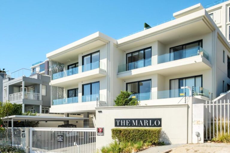 Modern Boutique Apartment Building Exterior at The Marlo