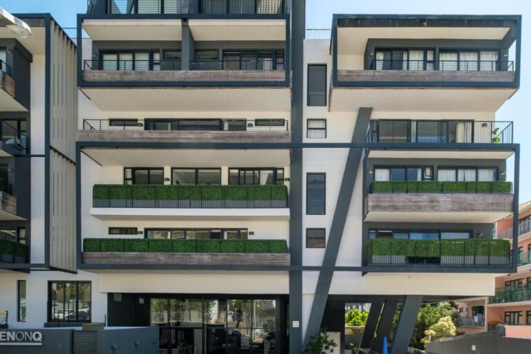 Striking Contemporary Apartment Building Exterior at Bahati Executive Pad