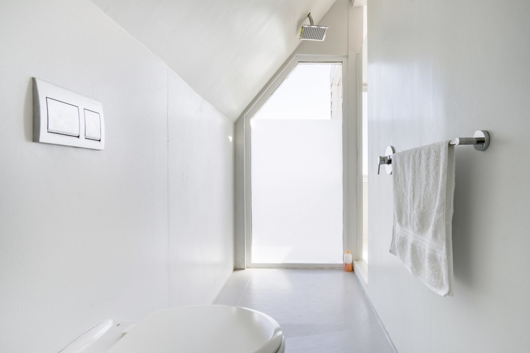 Bedroom Main - en-suite shower with a view