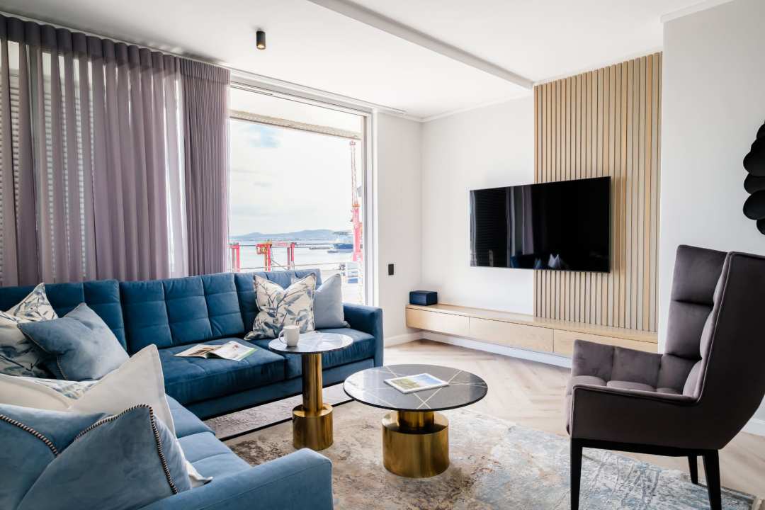 Chic Lounge with Harbour Views at 413 Harbour Bridge