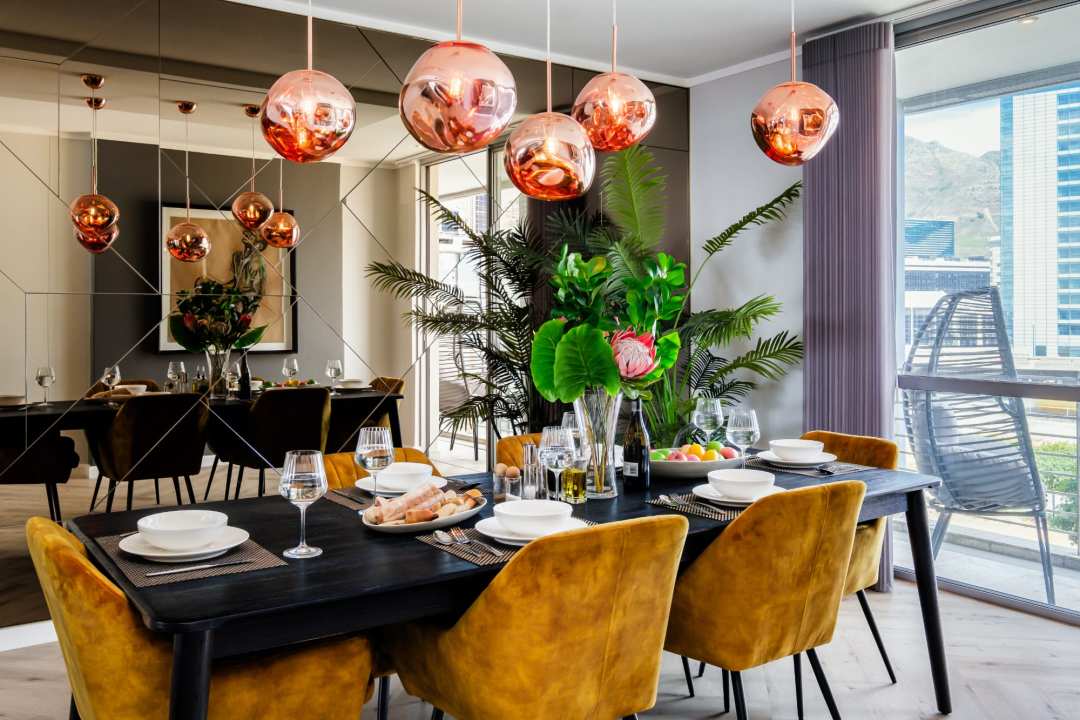 Vibrant Dining Area with Designer Touches at 413 Harbour Bridge