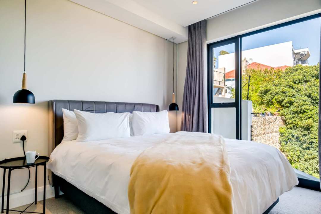 Tranquil guest bedroom with garden views at Marula One